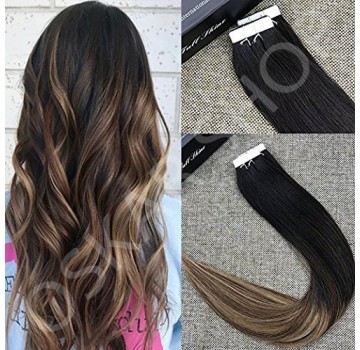 Tape In Black Collection Ombre #1b #7