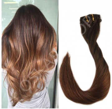 Extensii Clip-On Deluxe Ombre #3 #8n
