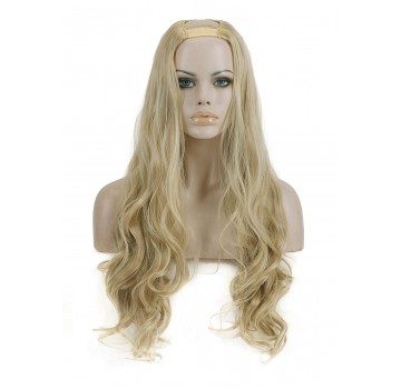 Semiperuca Par Natural U Part Blond Bej Ondulat Semiperuca Par Natural U Part Blond Bej Ondulat