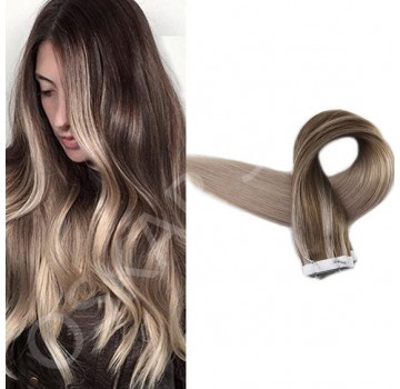 Extensii Tape In Balayage #7 Light Grey Extensii Tape In Balayage #7 Light Grey