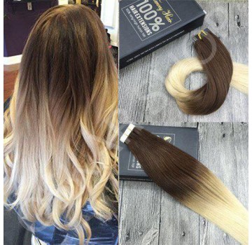 Extensii Tape In Deluxe Ombre #3 #60 Extensii Tape In Deluxe Ombre #3 #60